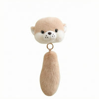 Soft Keychain Charm Bead Eyes Faux Bag Charm Soft to Feel