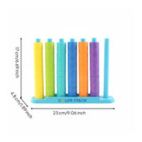 Color Matching Disc Game Plastic Sorting Toy Screenunstructured Play