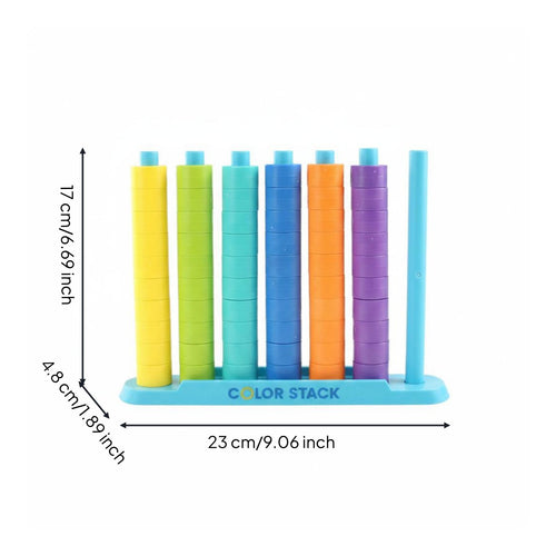 Color Matching Disc Game Plastic Sorting Toy Screenunstructured Play