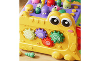 Pound and Play Bench Colorful Peg Hammer Toy Rounded Edges for Children