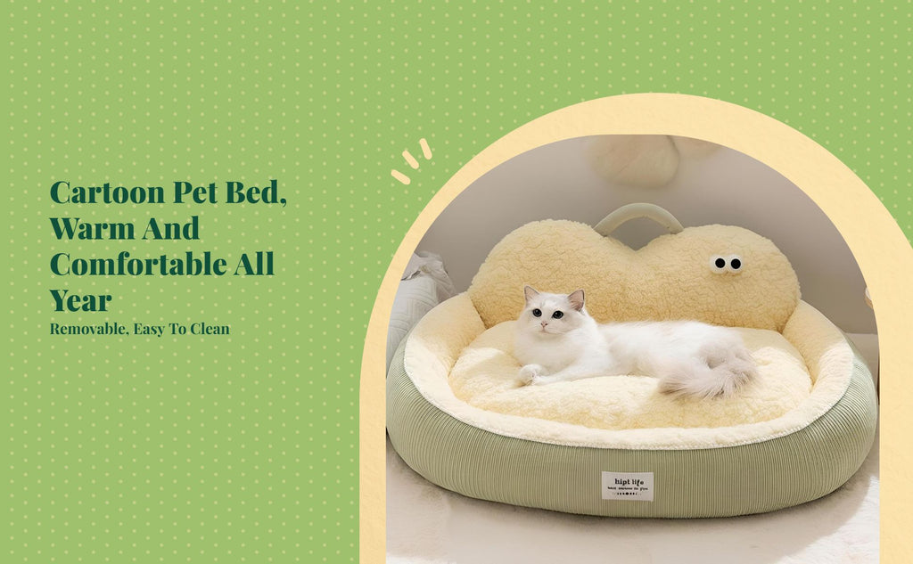 Orthopedic cat bed provides support