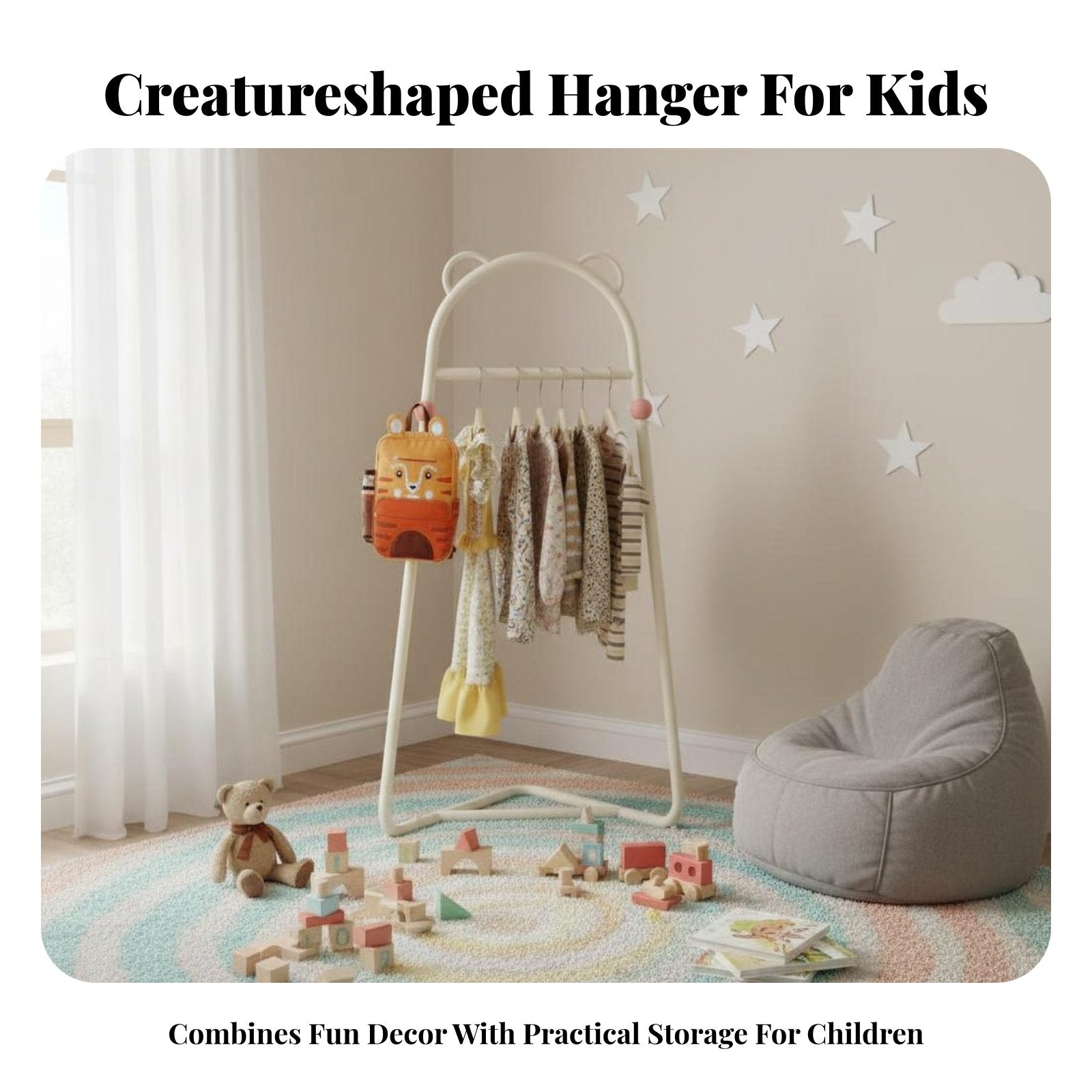 children's Corner Coat Tree Floor-Standing Garment Rack unrestrictedstanding for Parents