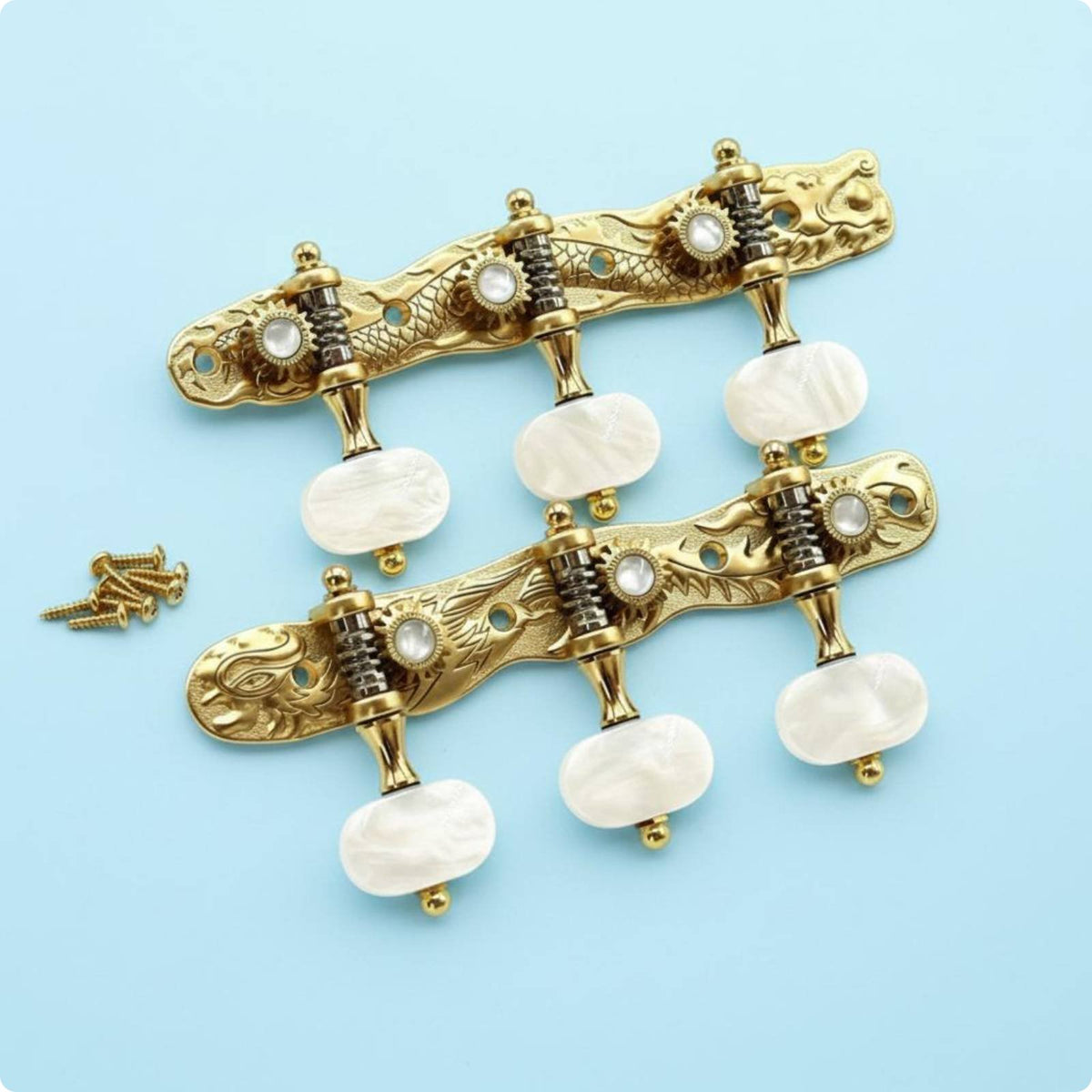 Dragon Phoenix Guitar Tuners Easy to Tune String Instrument Part 1:18 Gear Ratio