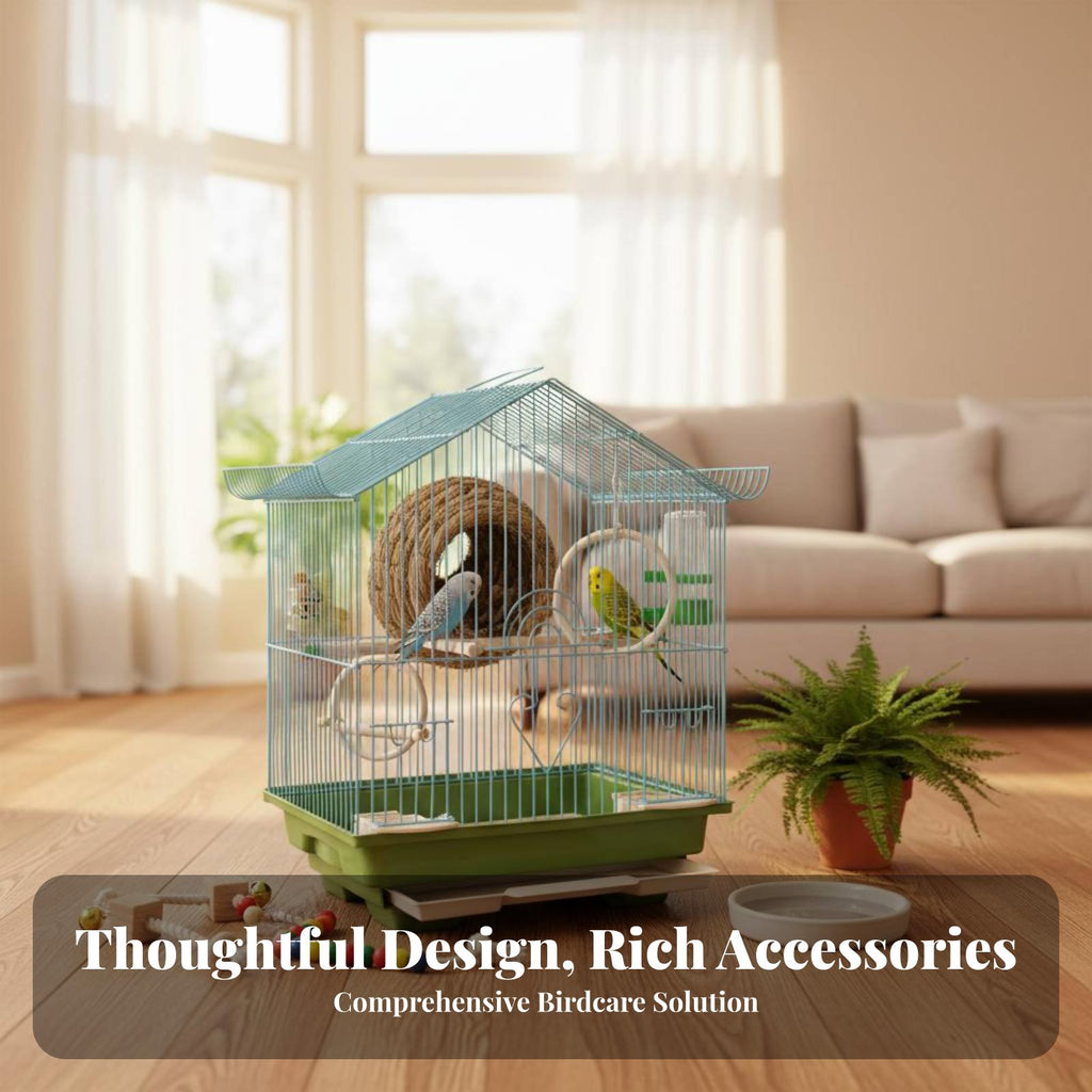 Rolling Parrot enclosure Large Size avian Enclosure Breeding Design for Indoors, Home