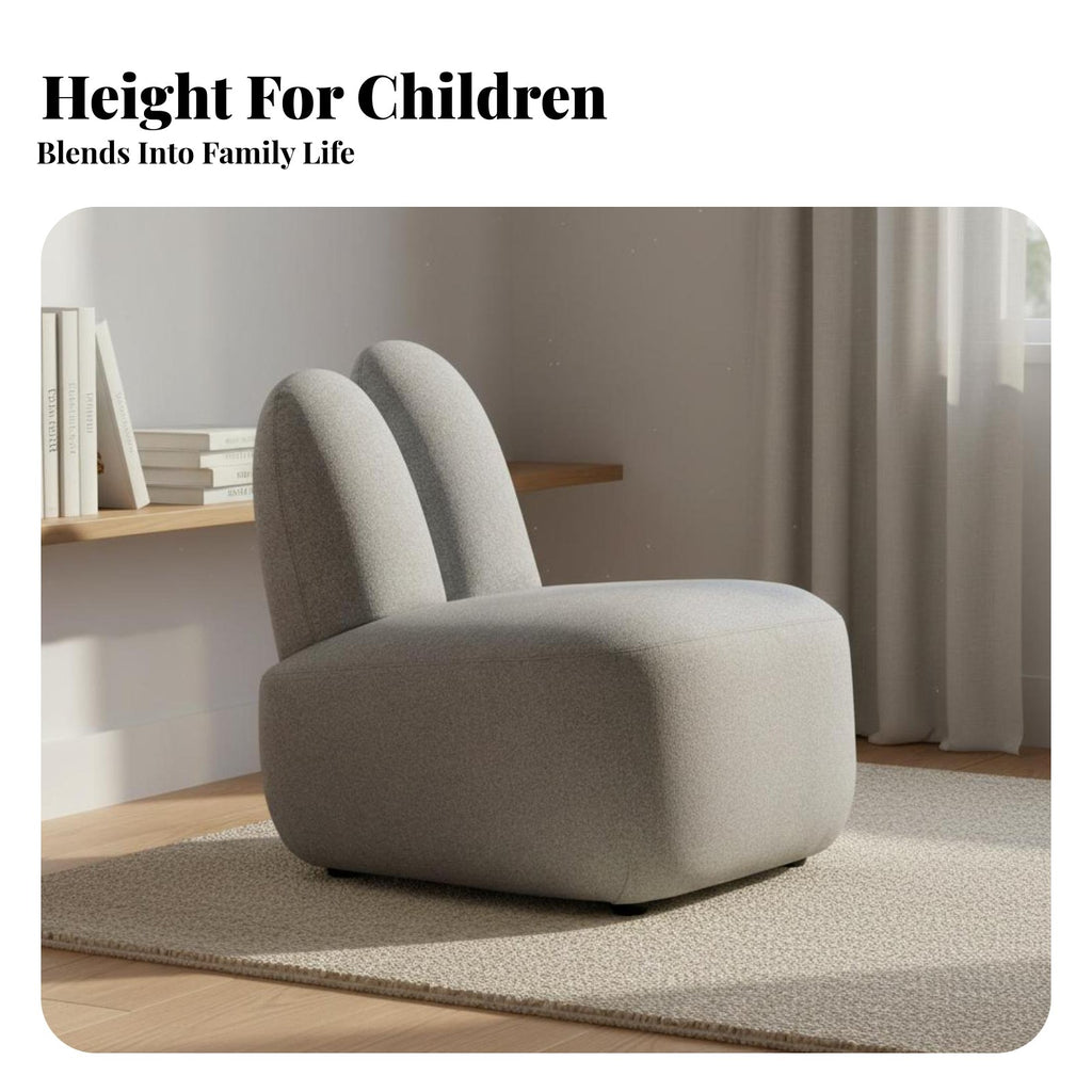 rabbit Ear Backrest rabbitShaped kids' Sofa Cute creature Design Miniature Upholstered Armchair Soft and Comfy children's Furniture Comfortable for Toddlers, Preschoolers, Babies, story Corner, Playroom, Nursery, Kindergarten