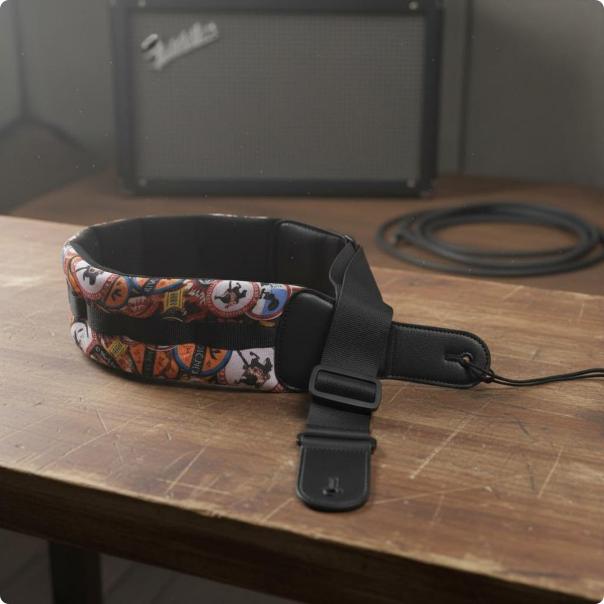 Wide Padded Instrument Strap Comfortable Adjustable Guitar Strap Music Accessory