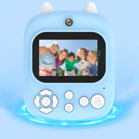 Kids Instant Camera Multifunctional Twin Lens Print Camera Thermal Printing