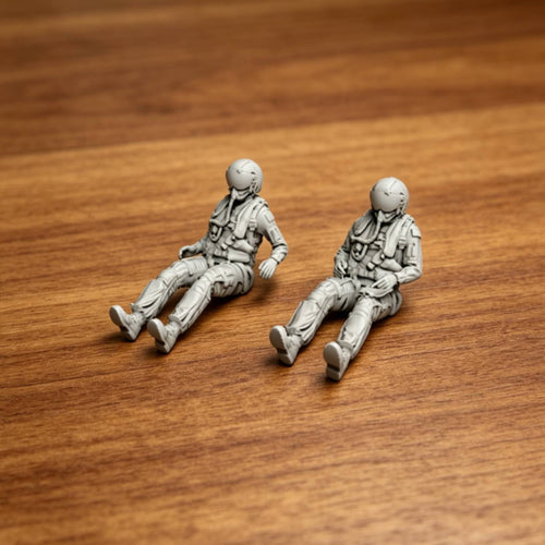 2 Figures Fighter Jet Crew Member Figures 1/48 Size Fighter Jet Crew Members 3D Printed F-16D Model for Display