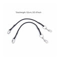 Diving Bottle Rigging Kit 316 Stainless Steel Scuba Bungee Leash Pair Quick Release Clip Water Sports Gear for Underwater