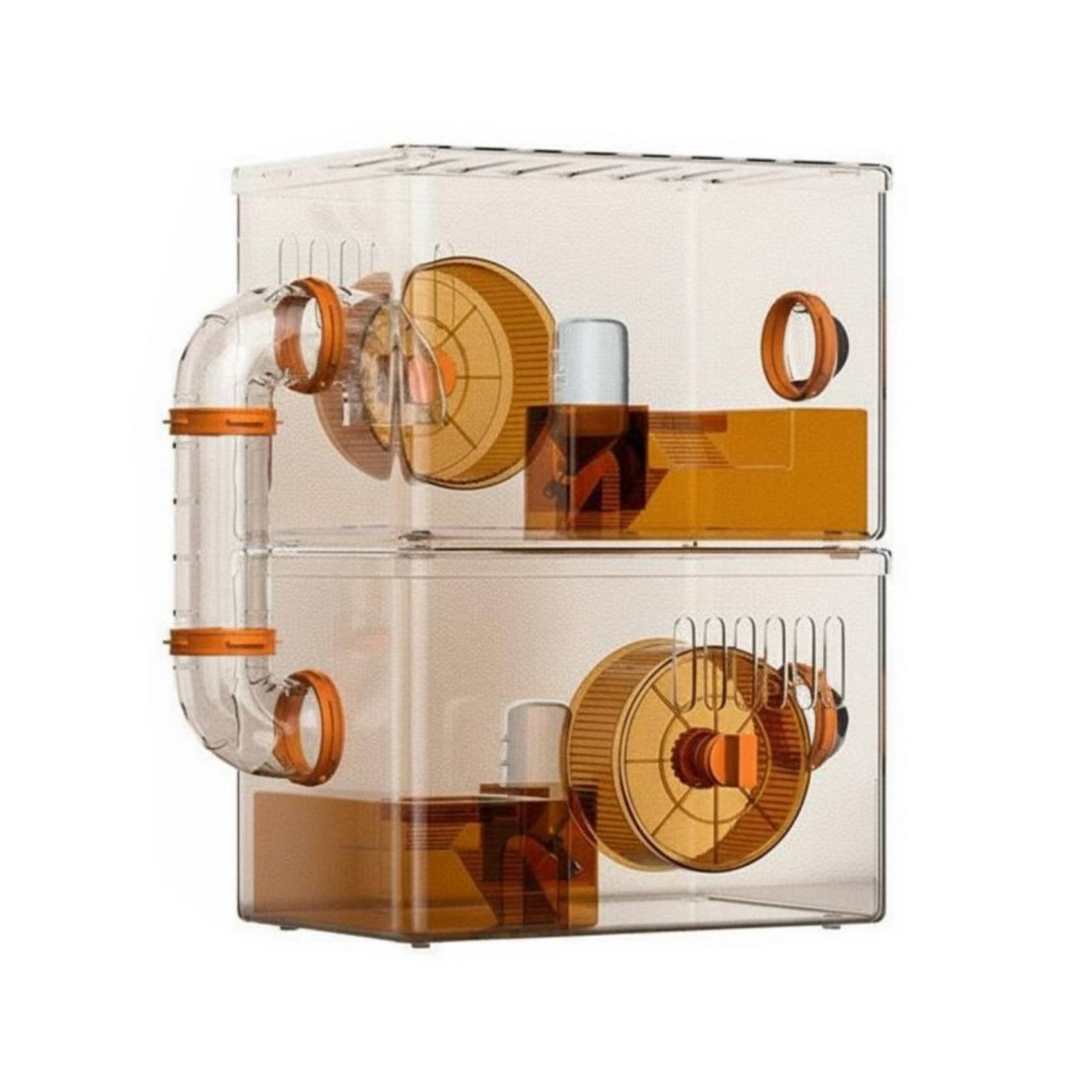 Transparent Hamster Enclosure Easy to Clean Clear Acrylic Hamster Enclosure