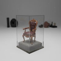 1:12 Scale Chair Lightweight European Backrest Chair Realistic Details