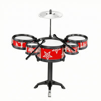 Jazz Drum Toy Kit Tripod Base Toy Jazz Drum Kit Star Pattern