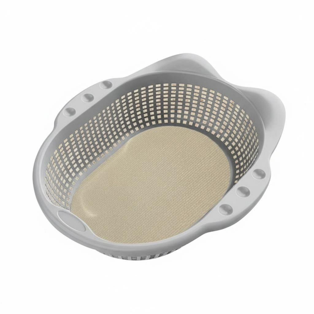 Perforated Cat Basket Bed Scratch-Resistant Cat Bed with Cushion Breathable Pet Bedding