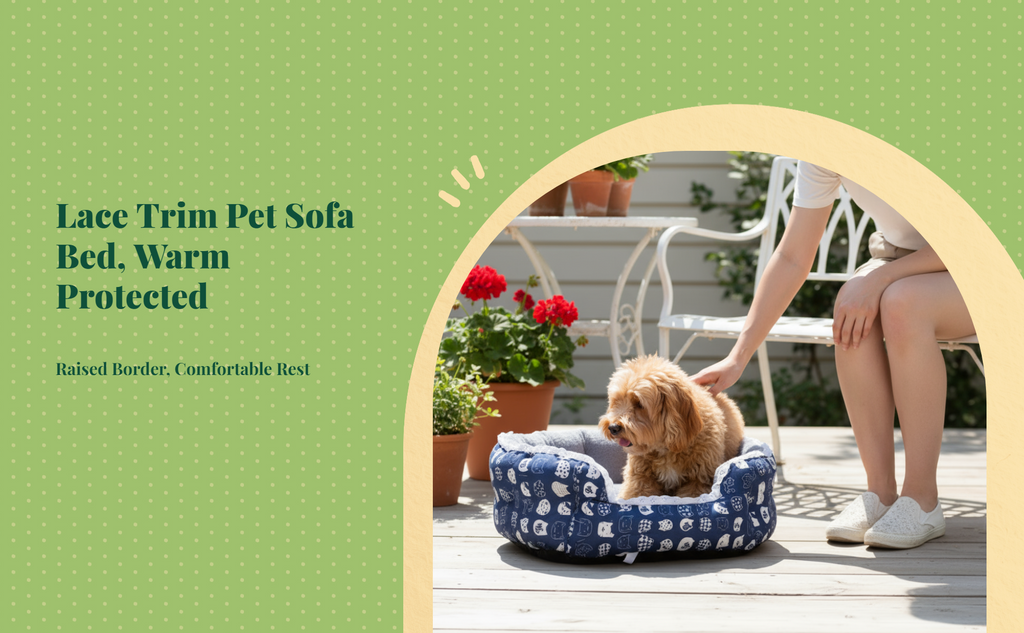 Windproof elevated indoor pet bed