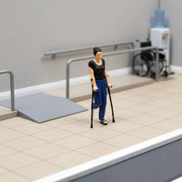 4 Pieces 1:64 Miniature Figures Realistic Details Mini People Model Set