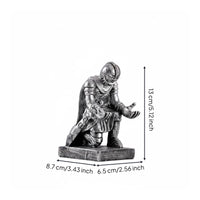 Kneeling Knight Pen Holder Creative Gift Armored Knight Desk Organizer