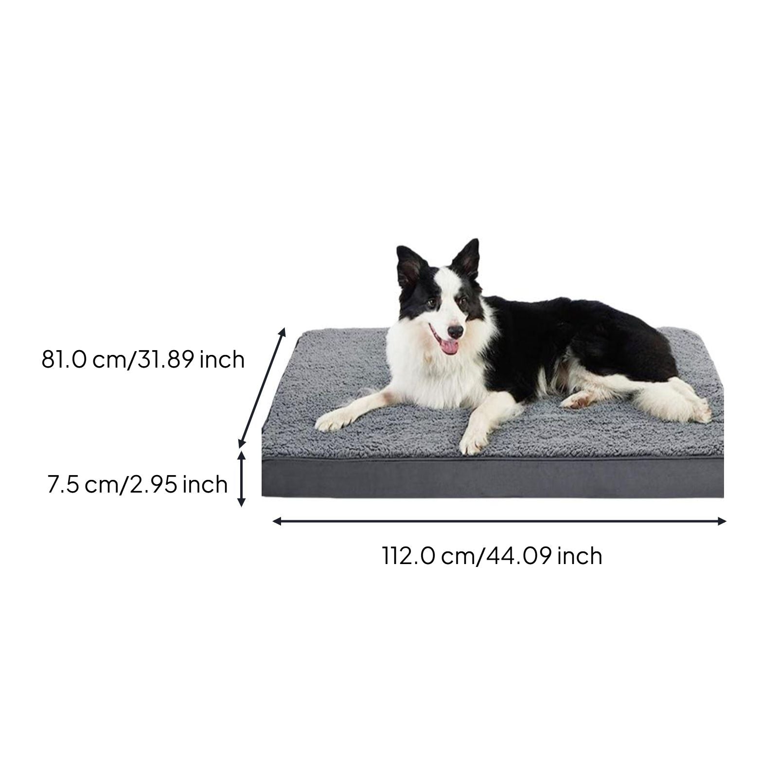 Orthopedic Dog Bed Removable Cover, Non-Slip, Joint Support