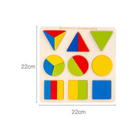 Wooden Brain-Teaser Toy Colorful Shape Sorting Board Fine Movement Skills