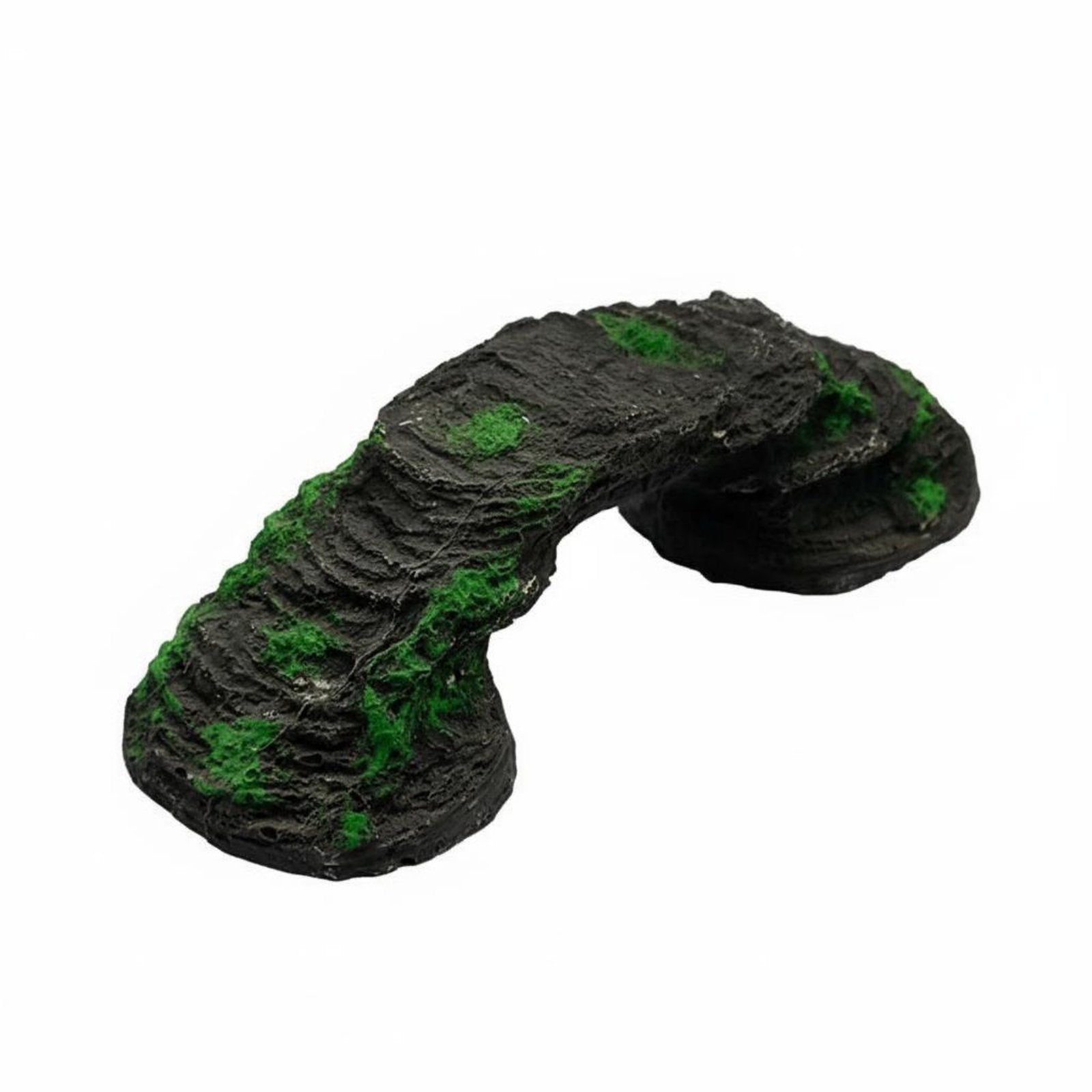 Turtle Basking Ramp Realistic Design Resin Aquarium Bridge Artificial Rock Arch for Reptile Keepers, Aquarists, Vivarium