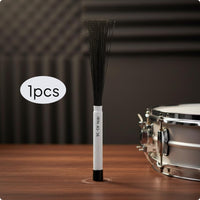 2 Pieces Retractable Nylon Drum Brush Soft Sweep Sound Telescopic Drum Brush