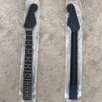 Black Electric Guitar Neck 10 Mm Tuning Peg Holes 22 Fret Guitar Neck