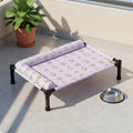 Dog Bed with Supportive Side Easy to Clean Supportive Side Pet Bed Printed