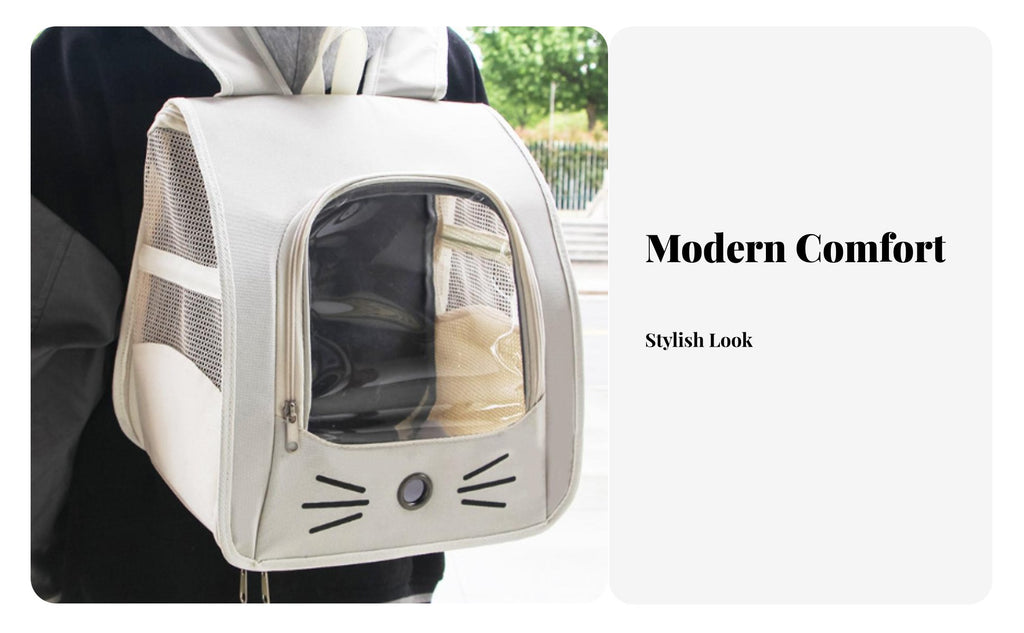Space Capsule Pet carrierpack Breathable pet transporter Handshandshandsunrestricted for feline Owners