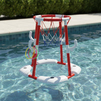 Buoyant Pool Basketball Hoop Easy Assembly Children's Pool Hoop Material Swim Toy for Families
