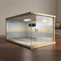 Parking Garage Display Model Open-Faced Diorama Display Case Easy Assembly Diecast Garage Box