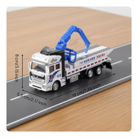 Toy Truck with Cars and Helicopters Die-Cast Metal Police Emergency Vehicle Set