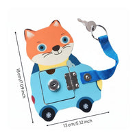 Busy Board Accessory Polished Edges Creature Latch Board for Preschoolers