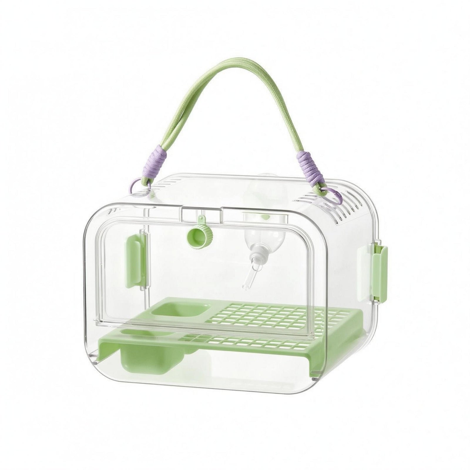 Portable Parrot Carrier Hard Plastic Portable Avian Carrier Carry Handle