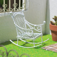 Dollhouse Rocking Chair Vintage Design Tiny Rocking Chair Elegant Details