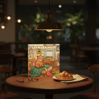 Square Coloring Book Hygge Capybara Coloring Book Calm