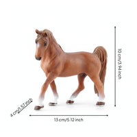 Realistic Horse Figurine Exquisite Shape Plastic Creature Miniature Educational