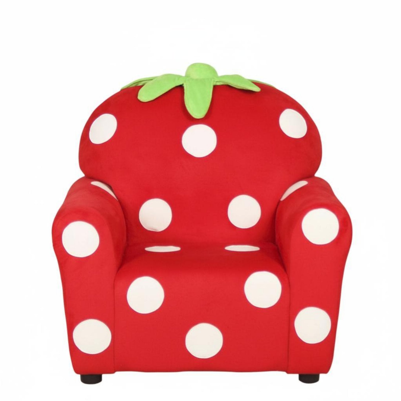 Strawberry-Shaped Chair Cartoon Design kids' Furniture Soft Upholstery Sturdy Frame for Girls, story Corner, Playroom, Bedroom