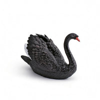 Swan Figurine Feather Texture Table Ornament Detailed for Display