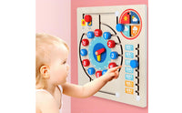 Time Weather Calendar Board Early Education Wooden Timepiece Maze