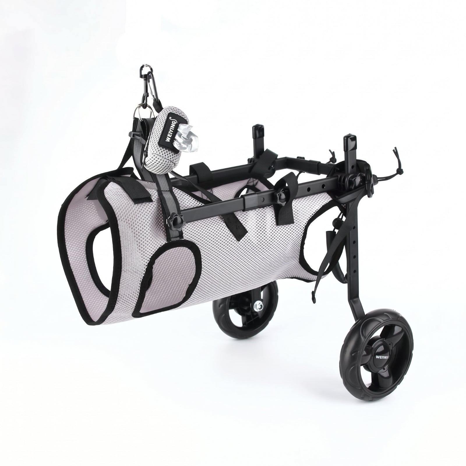 Adjustable Dog Wheelchair Mesh Textile Dog Wheelchair Support Cart Harness-Style