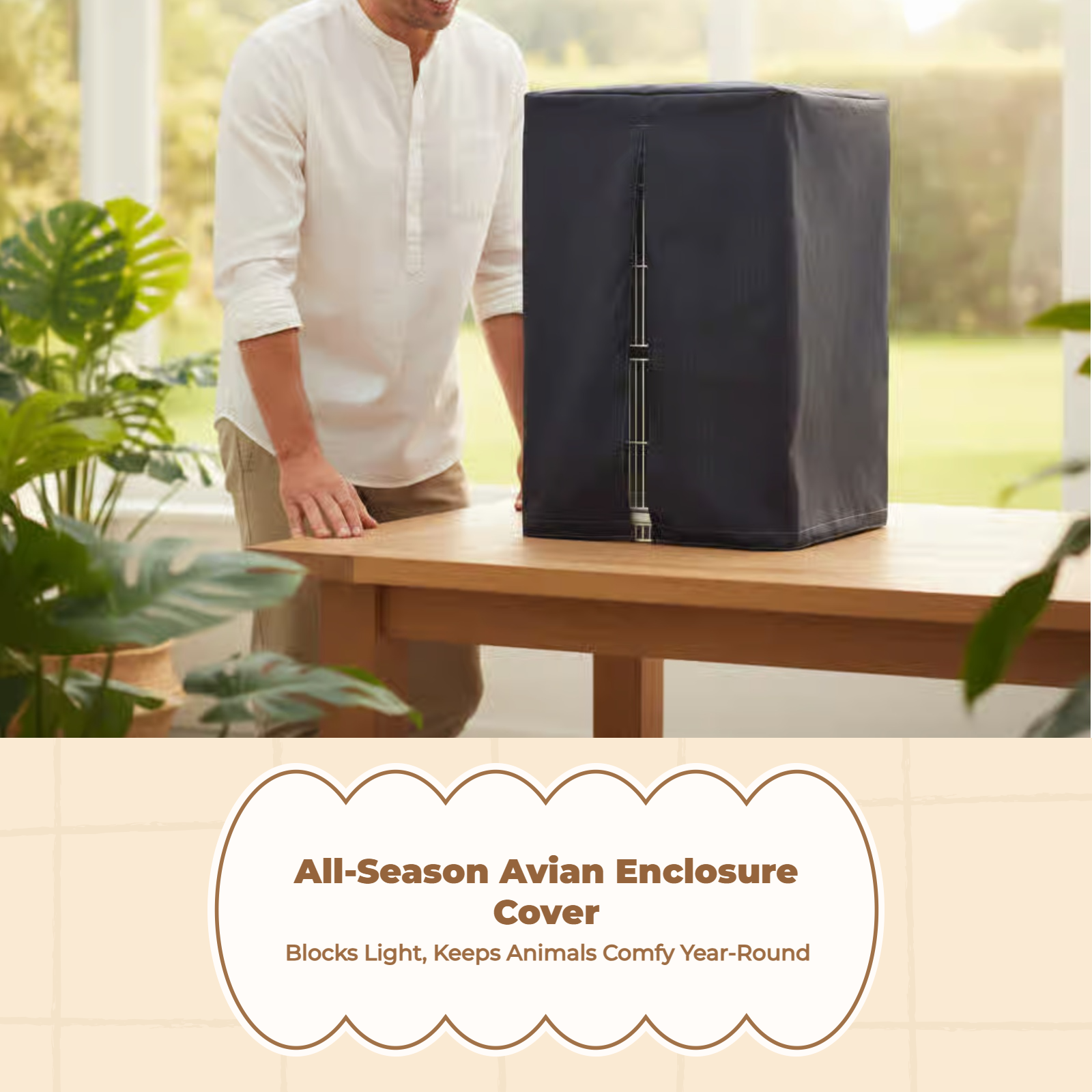 Breathable bird cage cover
