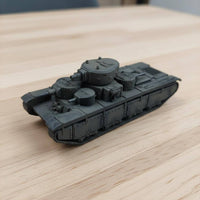 1/144 Multi-Turret Heavy Tank Model Miniature Collectible Item Detailed