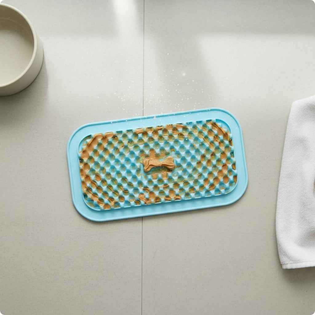 Silicone Slow Feeder Mat Spill-Resistant Dog Licking Surface Easy to Clean for Dogs