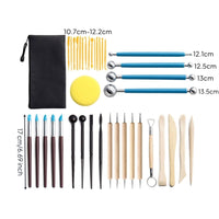 38 Pieces 38 Piece Clay Modeling Kit Includes Storage Case for Artists, Students