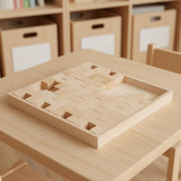 Wooden Cross Blocks Educational Acrylic Insert Blocks Sensory Play Children's Toy for Preschoolers, Preschool, Daycare