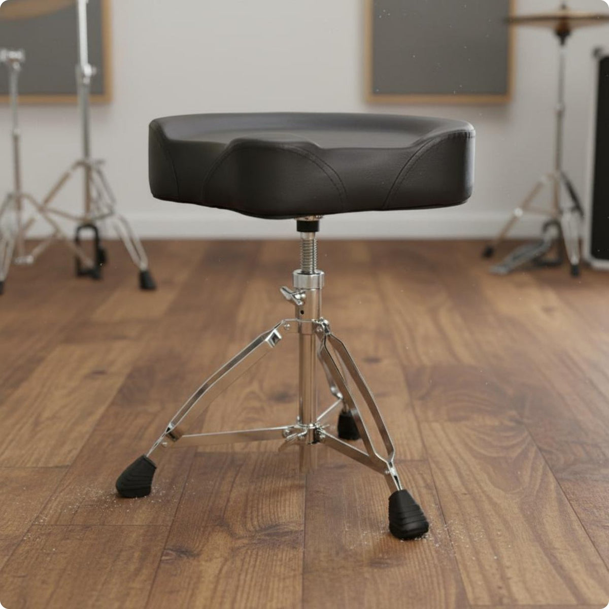 Drum Throne Stable Metal Legs Adjustable Drum Throne Non-Slip Audio Stand Equipment for Stage