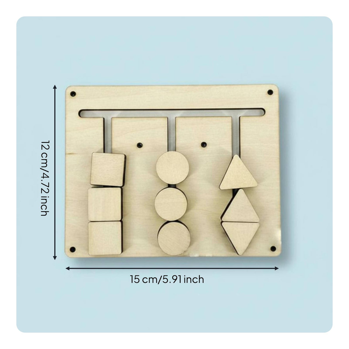 DIY Busy Board Material Unpainted Wood Craft Supplies Sensory Development