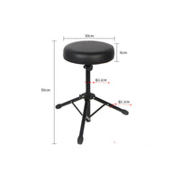 Round Drum Throne Stable Base Adjustable Drum Throne Foldable for Stage, Studio