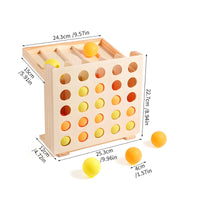 Wooden Rebound Ball Game Interactive Bouncing Ball Game Skill-Based for Children