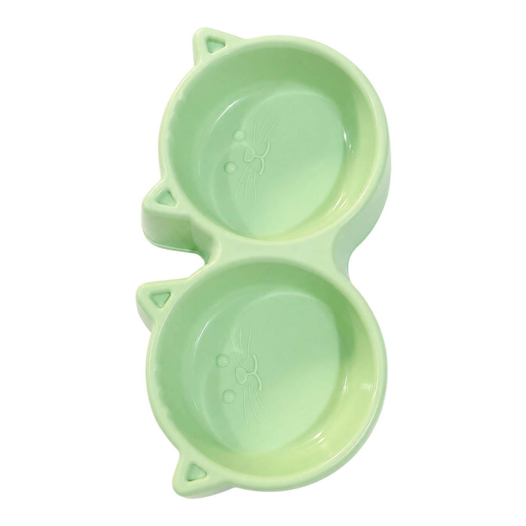 Double Pet Bowl Lightweight Pet Bowl Easy to Clean for Watering