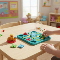 Reasoning Maze Brain Teaser Toy Colorful Marble Maze Board Hand-Eye Coordination